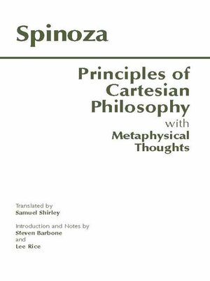 cover image of Principles of Cartesian Philosophy